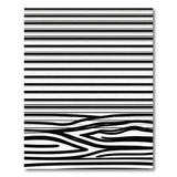 Bold Black White Zebra Stripe Geometric Modern Area Rug