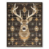 Southwestern Deer Head Area Rug