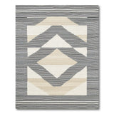 Geometric Tribal Grey Beige Area Rug