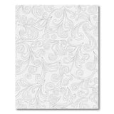 Elegant Grey Swirling Vine Area Rug