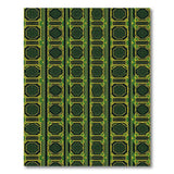 Emerald Green Octagon Geometric Area Rug