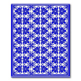 Blue White Floral Vintage Area Rug