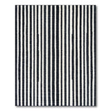 Geometric Modern Bold Vertical Bold Black White Vertical Striped Area Rug