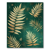 Golden Fern Emerald Green Distressed Vintage Rug