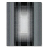 Black White Halftone Geometric Black and White Area Rug