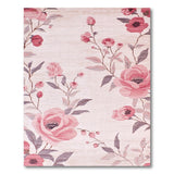 Blush Peony Blush Pink Peony Floral Area Rug