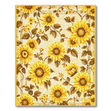 Floral Vintage Vintage Sunflower Floral Area Rug