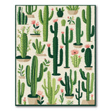 Whimsical Cactus Garden Area Rug