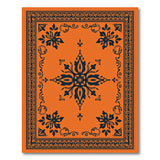 Orange Persian Medallion Area Rug