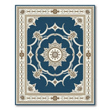 Traditional Persian Medallion Navy Blue Persian Medallion Area Rug