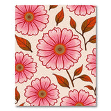 Blush Pink Blush Pink Daisy Floral Area Rug