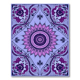 Purple Floral Vintage Purple Mandala Floral Area Rug