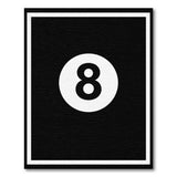 ODIKA 8-Ball Modern Black & White Washable Low Pile Area Rug