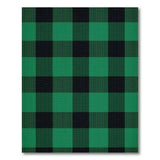 Rustic Farmhouse Green Black Buffalo Plaid Area Rug