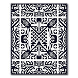 Traditional Persian Black and White Intricate Black White Traditional Persian Area Rug