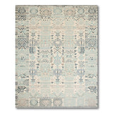 Heritage Tribal Teal Blue Heritage Tribal Geometric Rug