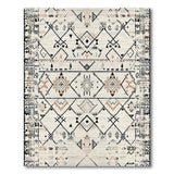 Beige and Neutral Heritage Tribal Heritage Tribal Geometric Beige Area Rug