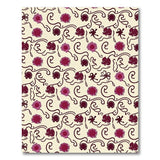 Pink Swirling Floral Area Rug