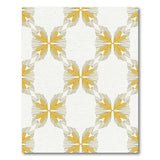 Yellow Starburst Geometric Area Rug