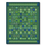 Green Green Heritage Tribal Geometric Area Rug