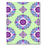 Vibrant Bird Floral Mandala Area Rug
