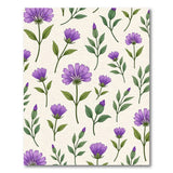 Purple Aster Floral Area Rug
