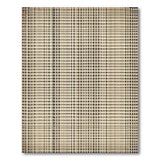 Black Diamond Grid Beige Area Rug