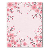 Pink Sakura Blossom Floral Area Rug