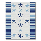 Blue Starfish Coastal Area Rug
