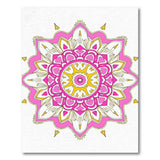 Pink Yellow Mandala Area Rug