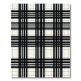 Geometric Modern Black and White Bold Black White Plaid Area Rug