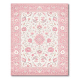Pink Blush Floral Blush Pink Persian Floral Area Rug