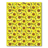 Yellow Floral Vintage Vibrant Yellow Sunflower Area Rug
