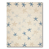 Coastal Starfish Beige Area Rug