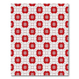 Red Persian Floral Motif Area Rug