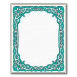 Traditional Persian Ornate Teal Persian Border Area Rug