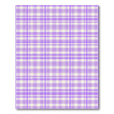 Purple Purple Gingham Plaid Area Rug