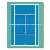 ODIKA Tennis Court Washable Area Rug, Non-Slip Low Pile Sports Rug for Kids & Game Room