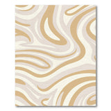 Beige and Neutral Abstract Area Beige Swirl Abstract Area Rug