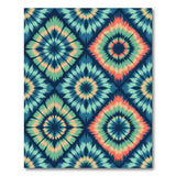Multi-color and Patterns Vibrant Multi-Color Geometric Diamond Area Rug