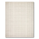 Beige and Neutral Cream Grid Geometric Area Rug