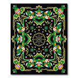 Green Mask Heritage Tribal Area Rug