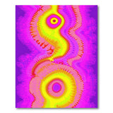 Vibrant Psychedelic Fractal Area Rug
