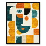 Modern Geometric Face Area Rug