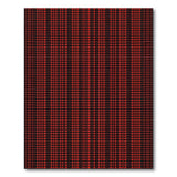 Bold Red Grid Geometric Area Rug