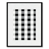 Black and White Bold Black White Checkered Geometric Area Rug