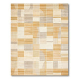 Textured Geometric Beige Neutral Area Rug