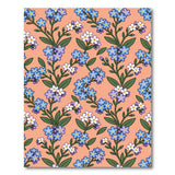 Orange Forget-Me-Not Floral Area Rug