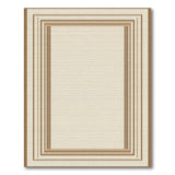 Beige Neutral Layered Border Area Rug