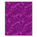 Purple Fluid Swirl Abstract Area Rug